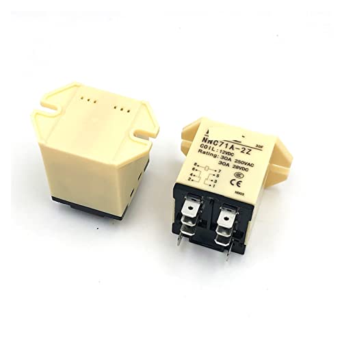 Relé 2 juegos JQX-30F 2Z 30A DC 24V relés intermedios 8Pin DPDT con base 4