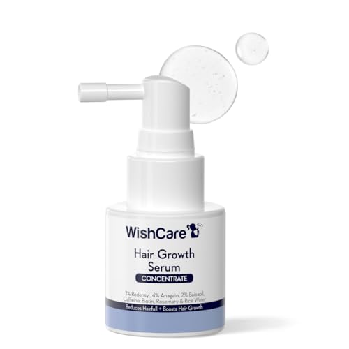 Image of WishCare Hair Growth Serum Concentrate - Resdensyl, Anagain, Caffeine, Biotin, Keratin & Rice Water 20ml