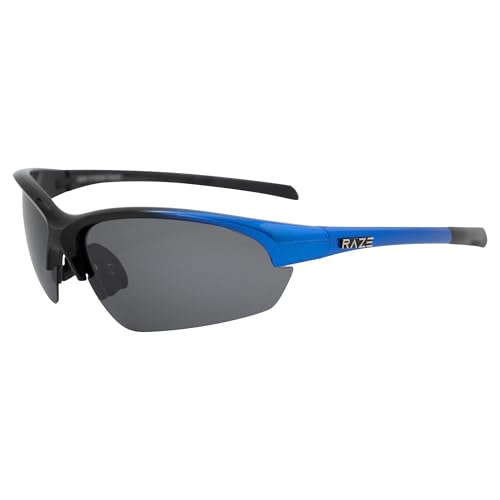 S-Wave Black to Blue Frame w/Polarized Smoke Lenses