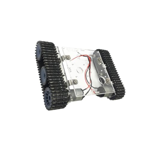 wisoolkic Kits de Robot Inteligente con chasis de aleación, chasis automóvil Tanque, Juguete científico para armar Mismo, Motor Potencia, Capacidad Carga, Kits Robot para armar