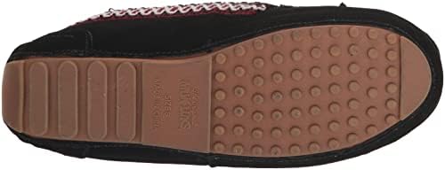 MUK LUKS Women's Jane Moccasin Slipper, Ebony, 9 | Image 3