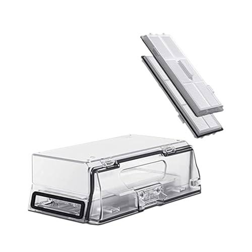 Pexorin For Xiaomi, for Roborock, S7 caja de polvo Accesorios T7S PLUS contenedor de recolección Filtro lavable robot Aspirador Repuestos reemplazables estuche de almacenamiento para aspiradora(3 pcs)