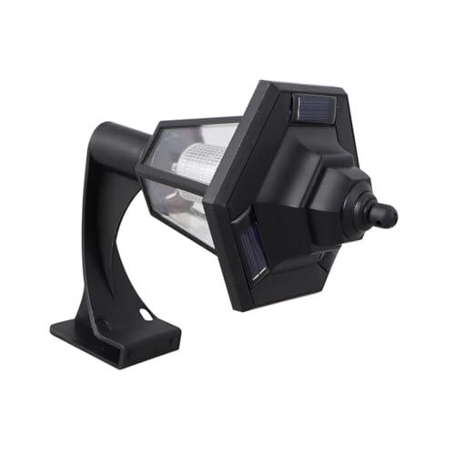 Lampe murale solaire hexagonale TEHAUX lot de 2 éclairage blanc rétro pour jardin