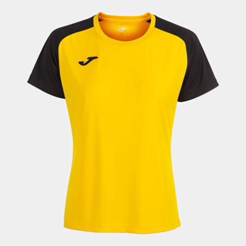 Joma Mujer Camiseta, Amarillo-Negro, S