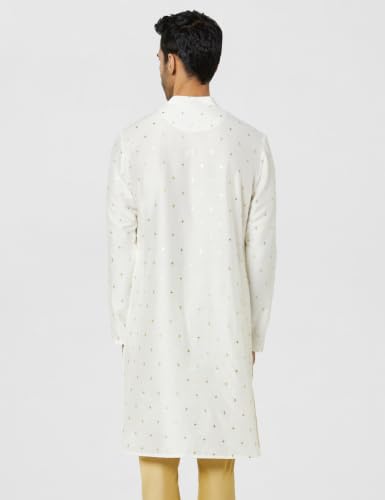 Image of Amazon Brand - Symbol Men Festive Printed Long Kurta (Regular Fit)