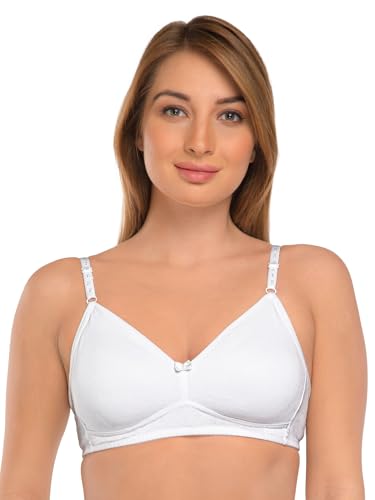 Image of DAISY DEE Women's Girls Cotton Non-Padded Wirefree Seamless Full Coverage Comfortfit Everyday Use T-Shirt Bra - NDSZN