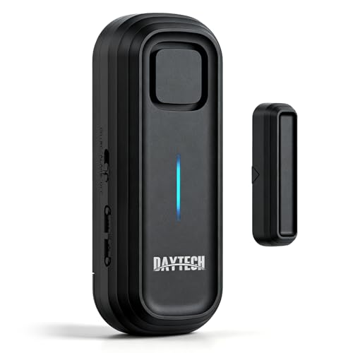 Image of DAYTECH Freezer Door Alarm with Delay 1 /2 /3 /4 mins When Left Open Window Chime Close Doors Reminder Refrigerator Door Alarm 0 to 120 dB for Fridge Home Store Office 1 Pack Black