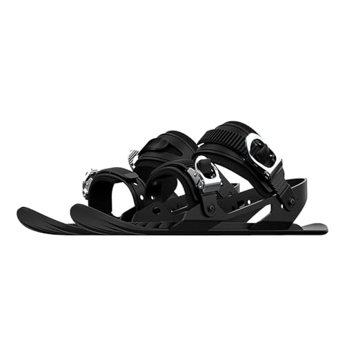 Bolsa de esquí con Ruedas Dobles, Estuche con Ruedas, Mini Patines portátiles para Nieve, Patines Cortos para Nieve con Funda de Transporte, Mini Patines Cortos, Talla única.
