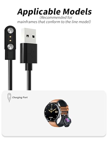 Cable de carga para reloj inteligente NONGAMX portátil con bolsa de viaje de silicona 7