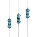 EDGELEC 100pcs 100 ohm Resistor 1/4w (0.25 Watt) ±1% Tolerance Metal Film Fixed Resistor, Multiple Values of Resistance Optional
