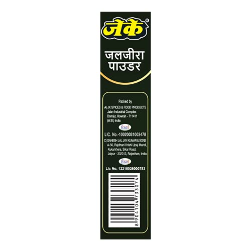 Image of JK Jal Jira Powder | Jaljeera Masala Powder Box | Blended Spice Mix | Summer Drink Masala | Hygienic | No Preservatives | 100g