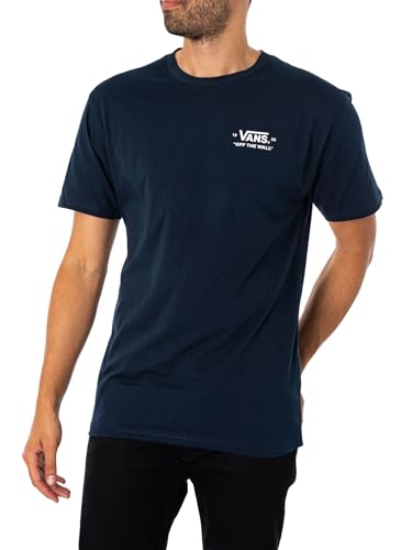 Vans Men's Essential T-Shirt | Regular Fit Short Sleeve Tee, Front & Back Graphic, Durable Cotton, Great for Fashion & Casual Wear, Navy, X-Large2