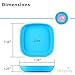 Re-Play Toddler Plates - 22 Oz. Deep-Walled Flat Kids Plates - Dishwasher & Microwave Safe - Made in USA - Set of 3-7.37