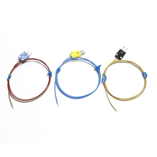 Termopar tipo J de alta precisión con sonda de soldadura expuesta y conector estable