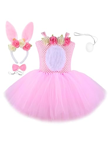 Disfraz completo de tutú Conejo de Pascua para niñas
