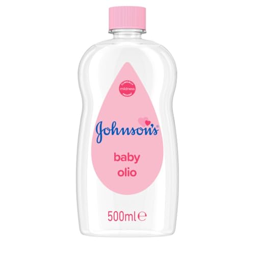 Johnson's Baby – Huile pour bébé (500 mL) – Douceur cliniquement prouvée et formule sans colorants – Soin quotidien doux pour préserver l'hydratation de la peau