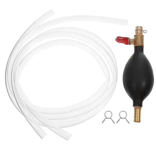SHERCHPRY Bomba Manual de 10 MM para Gasolina y con Manguera de Sifón Bomba de Conducción de Líquidos para Camiones y Automóviles Accesorio para Taller Mecánico