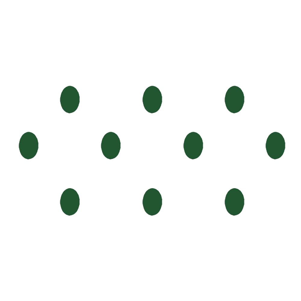 Comet Busters Dark Green Basic Oval Bindis (10mm) (BIN1281)