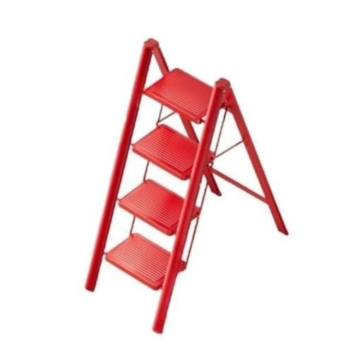 Wyazziv折り畳み脚立 おしゃれデザイン 屋内・屋外兼用 滑り止め安全仕様 コンパクト省スペース設計 300KG 耐荷重 軽量構造 安定性に優れ 高所作業や収納整理に便利 (四層です)