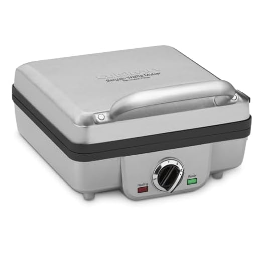 Cuisinart WAF-300P1 Belgian Waffle Maker with Pancake Plates, Brushed Stainless