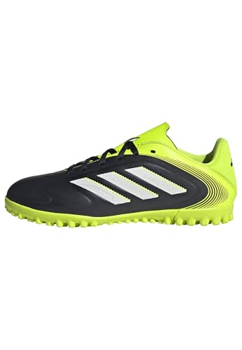 adidas Copa Pure III Club Turf Football Boots Kids, Botas de fútbol Unisex niños, Core Black/Cloud White/Lucid Lemon, 31 EU