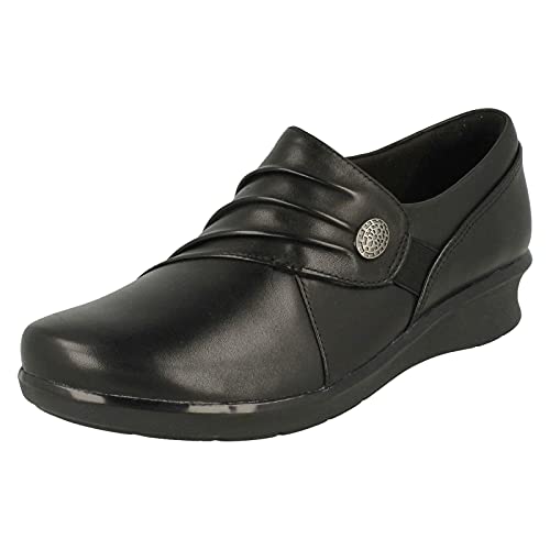 Image of Clarks Women's Hope RoxanneLoafers, Black, 6.5 UK