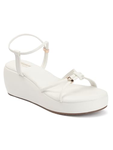 Image of SilverArrow Womens Velmora Comfortable Stylish Wedge Heel Sandals for Women Trendy Open Toe Flats