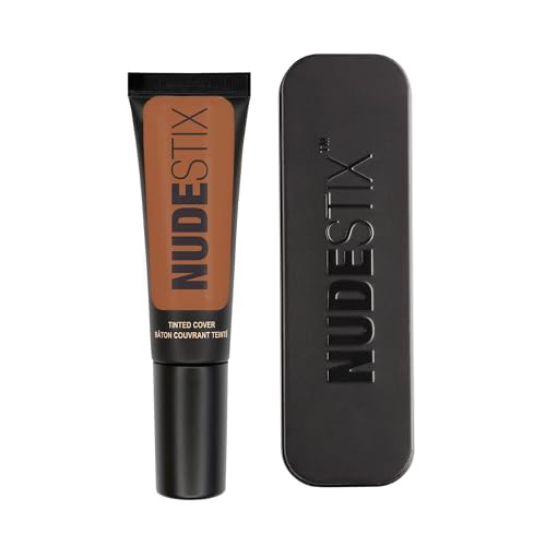 Nudestix Tinted Cover Liquid Foundation  Lightweight, Buildable Coverage for a Natural Radiant Finish | Hydrating Formula with 18 Botanical Extracts | Clean, Vegan Makeup