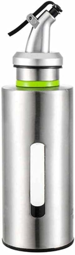 Stainless Steel Kitchen Oil Bottle Gravy Boats Leak-Proof Vinegar Cruet Storage Dispenser Container Supplies