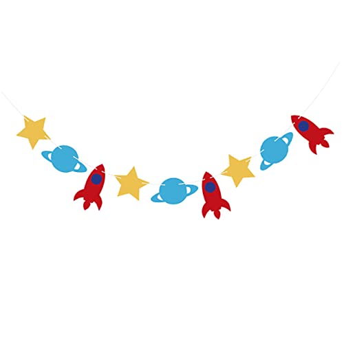 PRETYZOOM 1pc Boys and Girls Birthday Banner Hanging Bunting Pendant Felt Flag for Party Decorations