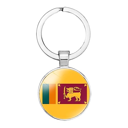 Porte-Clés Drapeau Du Sri Lanka – Charme Chic, Bijou De Temps, Pendentif, Sac De Voiture, Portefeuille, Ornements, Nouveauté Tendance, Accessoires Patriotiques, Cadeaux Souvenirs De Remise De Dipl