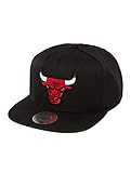 Snapback Mitchell & Ness Herren Snapback Caps Wool Solid NBA Chicago Bulls schwarz Einheitsgröße