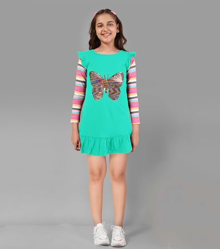 Image of KYDA KIDS 100% Cotton Long t-Shirt for Girls - Full Sleeve Tops