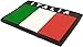 Toppa Patch Velcrata Italia 3D con strappo in PVC Bandiera Italiana Tricolore 8x5 cm Toppa Patch Italia