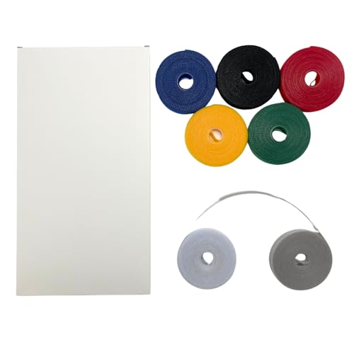 120 IN*7 Colors*1/2 IN Cable Ties with Color classification - Reusable Multi-Purpose Wire Ties for Cord Management and Organization - Adjustable Cable Organizer