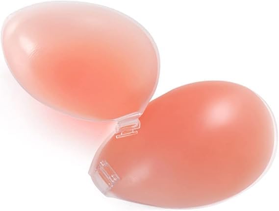 [JIAZAWA] 強粘着 シリコンブラ 盛れる 水着 ブラパッド レディース バスト 谷間メイク 胸パッド キャバ ドレス ウェディング ニップレス ランジェリパッド