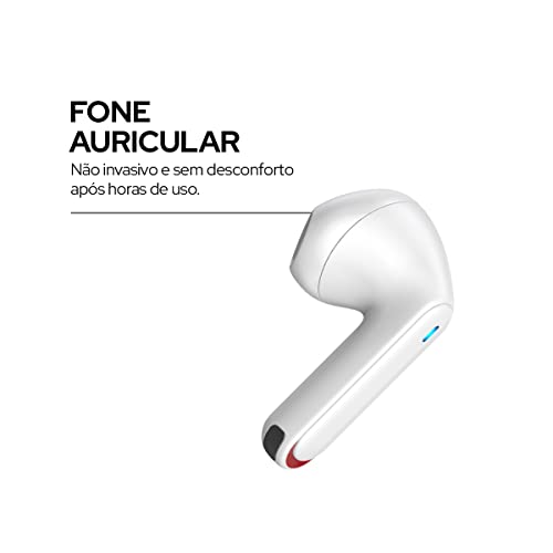 WB Fone de ouvido Bluetooth 5.2 In-ear sem fio Noma Pro TWS 28 Horas de Bateria Com Microfone Proteç