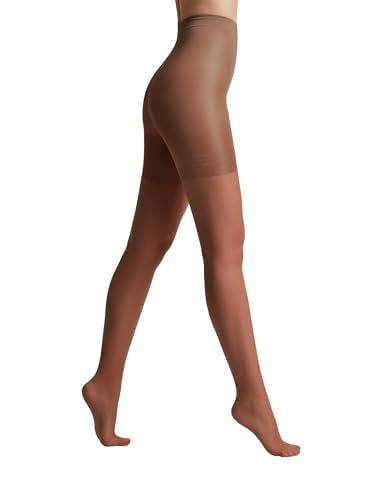 Image of Conte Women's Nude Body Shaping Sheer Compression Pantyhose Tights - Control