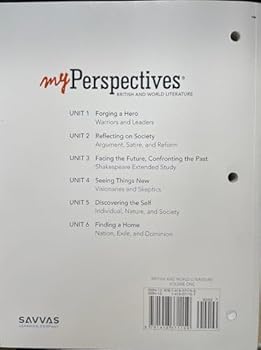 Paperback My Perspectives (British and Woarld Literature) Volume One Book