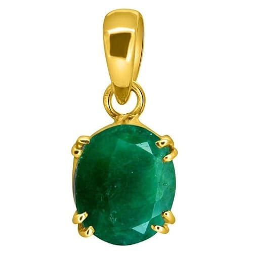 Pendentif Panna émeraude naturelle de 5,29 carats, le cadeau idéal en or et pierre précieuse