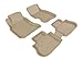 3D MAXpider 2003-2008 Infiniti FX35/45 Kagu 1st & 2nd Row Floormats - Tan (L1IN00001502)