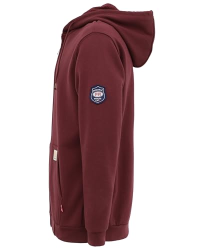 BOCOMAL FR Hoodies Zipper Front 10.5oz Cotton Fleece Flame Resistant Hooded Sweatshirts2