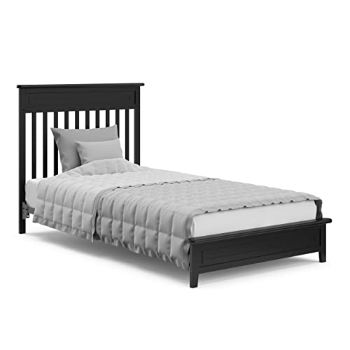 Image of Storkcraft Petal 4-in-1 Convertible Mini Crib, Black