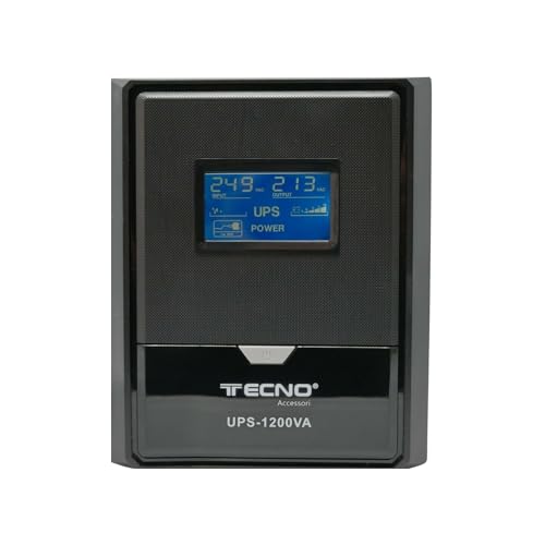 Gruppo di Continuità Ups TECNO® 1200VA 700W 3 Uscite Tripolare e Schuko