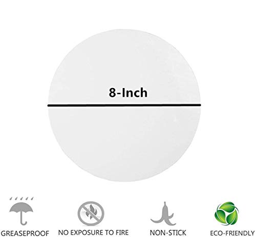 (Set Of 200)Parchment Paper Baking Circles 8 Inch Diameter, Baking Paper Liners For Baking Cakes, Cooking, Dutch Oven, Air Fryer, Cheesecakes, Tortilla Press #TOP1