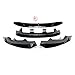 SKYYO Front Bumper Lip 4Pcs Compatible with For BMW F15 X5 M Sport 2014 2015 2016 2017 2018 Double Deck Front Bumper Lip Splitter (Glossy Black)