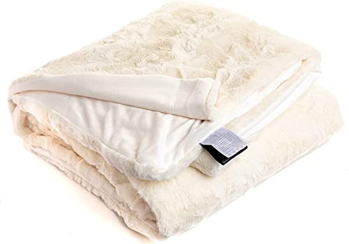 Outrageously Soft Blanket, Ultra Plush Minky Faux Fur, Ivory — view 5
