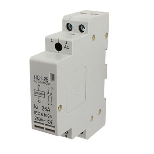 Contacteur AC 25A 2 pôles tension de bobine 220V 240V relais tableau électrique