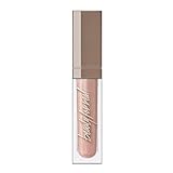 Beauty For Real Lip Gloss + Shine, Starlust - Champagne Pink Metallic - Non-Sticky Plumping & Hydrating Gloss - Light & Mirror In Cap - Contains Marine Collagen - 0.15 fl oz