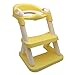 HongK- Yellow Toddler Potty Training Seat Ladder Wider Step Toilet Chair Infant Kid Bathroom Trainer